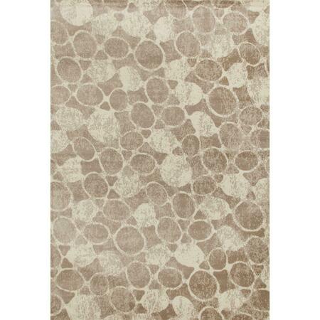 ART CARPET 8 X 10 Ft. Ferndale Collection Seafoam Woven Area Rug, Light Brown 22152